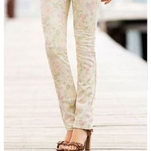 Floral high waisted pants jeans